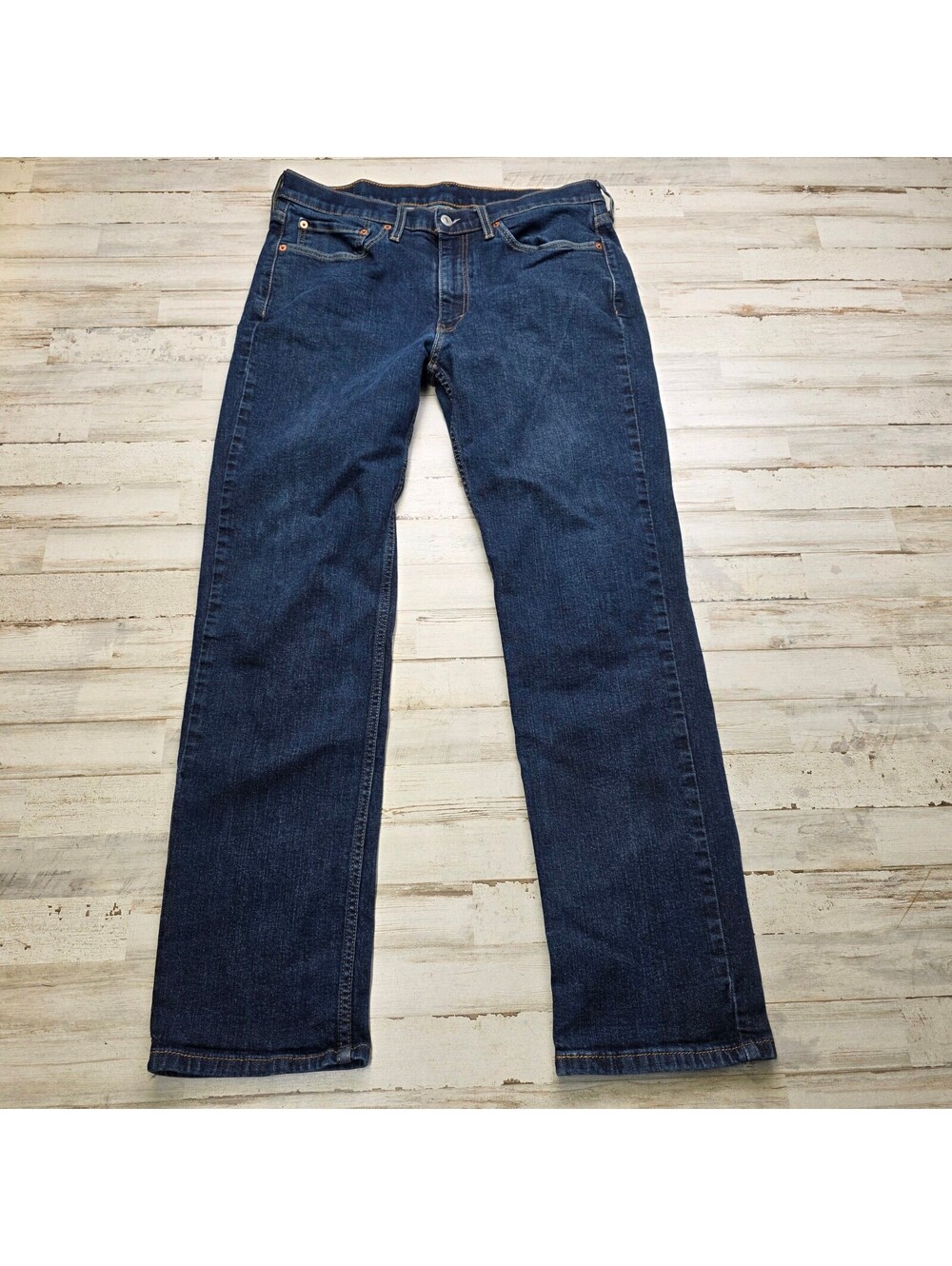 Levi's 511 Jeans Men's 34x32 Dark Blue Denim Slim Fit Straight Leg Stretch